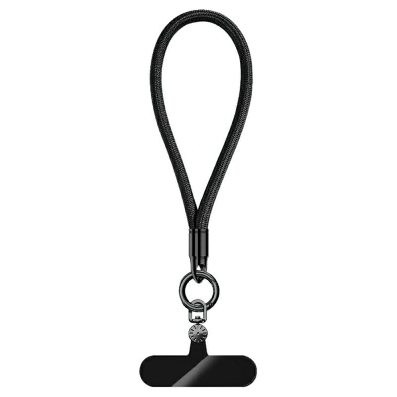 7mm Wrist Strap with Swivel Buckle and Mounting Plate - Black