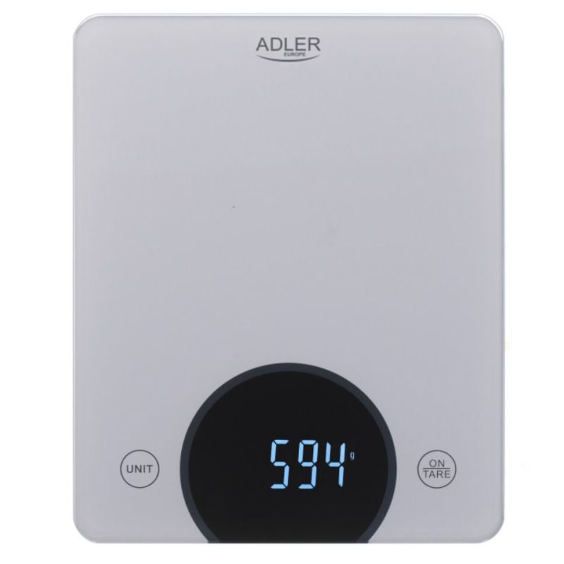 ADLER AD 3173s silver kitchen scale