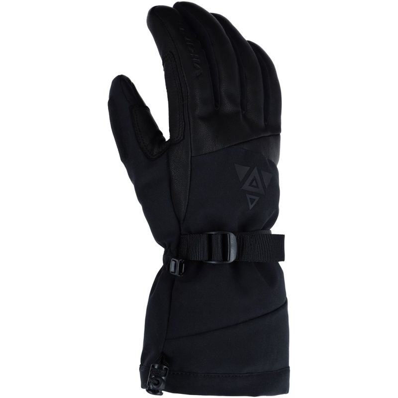 VIKING Norvik Pro Adult Freeride Gloves Black with Leather 9