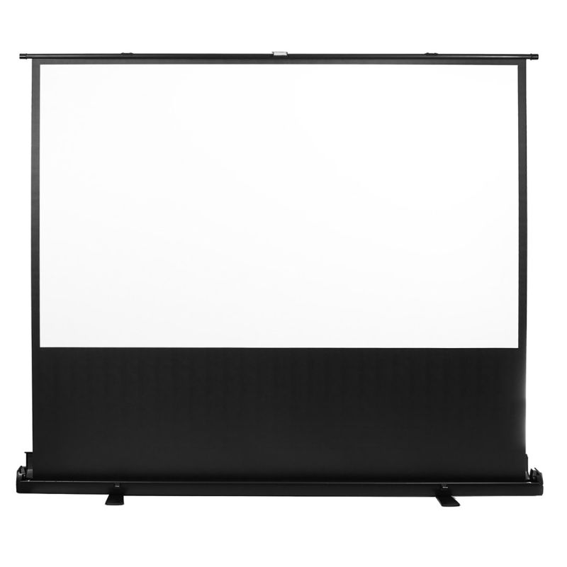 MACLEAN Portable Projection Screen, Compact, Floor-Standing, 100", 4:3, MC-211