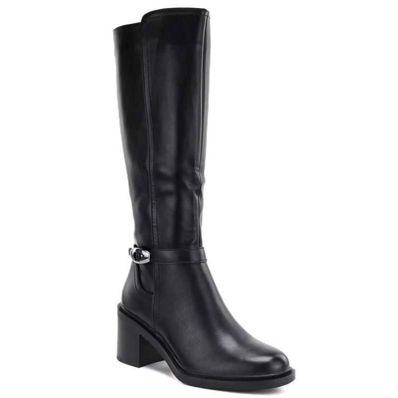 Sergio Leone KZ-14 black insulated high-heeled boots