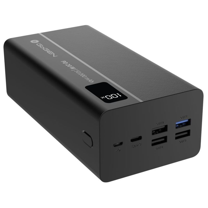 GoGEN PB500001 50000 mAh USB-C PD 20W Power Bank, black