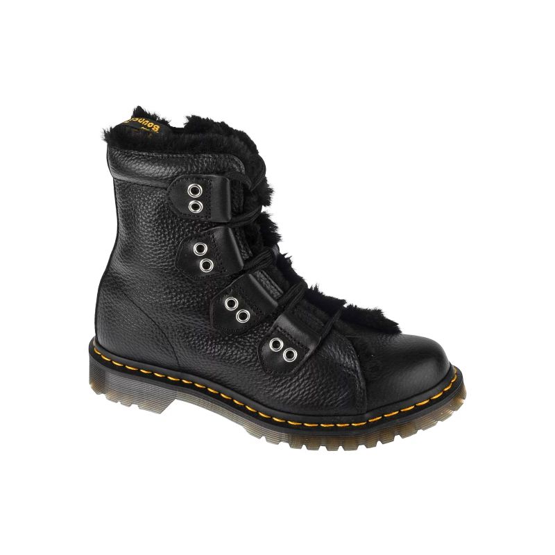 Dr. Martens 1460 Lace To Toe Fur Lined DM31876001 Black 37
