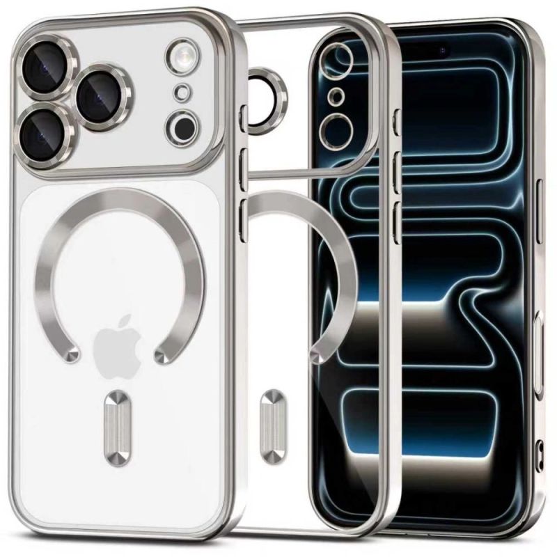 Tech-Protect MagFlex MagSafe case for iPhone 17 Pro - transparent silver