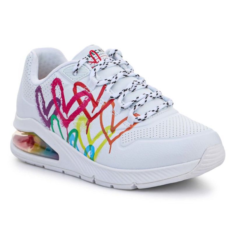 Skechers Uno 2 Shoes - Floating Love W 155521-WHT