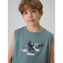 4f Maglietta regular sleeveless with print