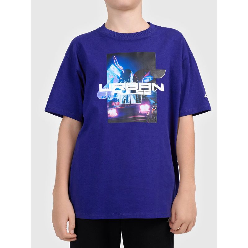 Boy's printed T-shirt 4F 4FJWAW26TTSHM3516-36S