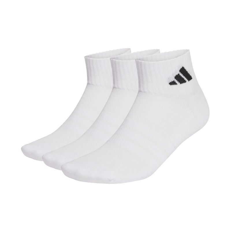 adidas Cushioned Sportswear Ankle 3P Socks, White JZ0523