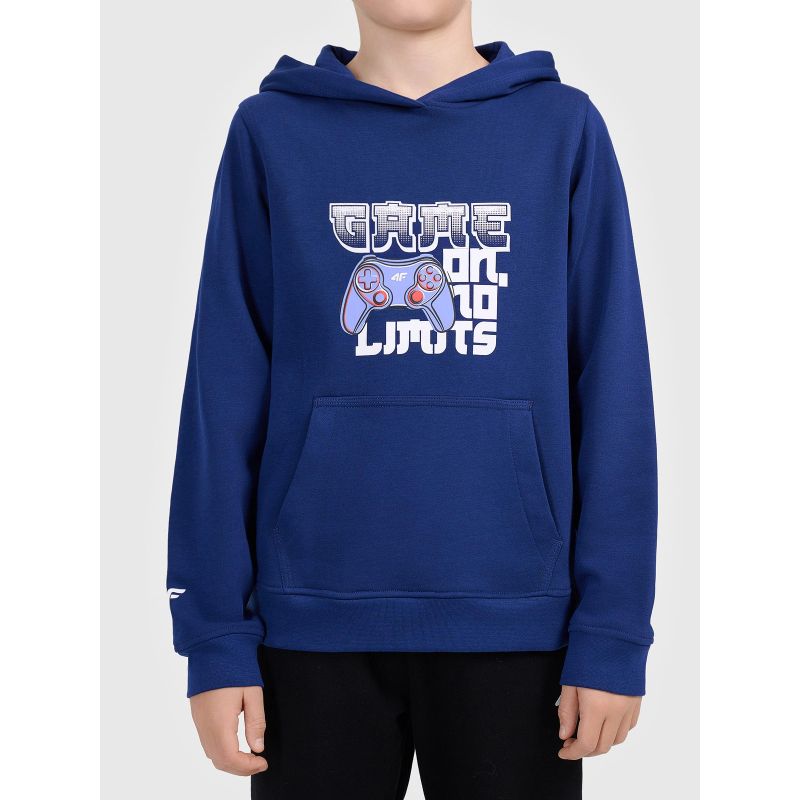 Boys' Printed Hoodie 4F 4FJWAW26TSWSM2690-36S