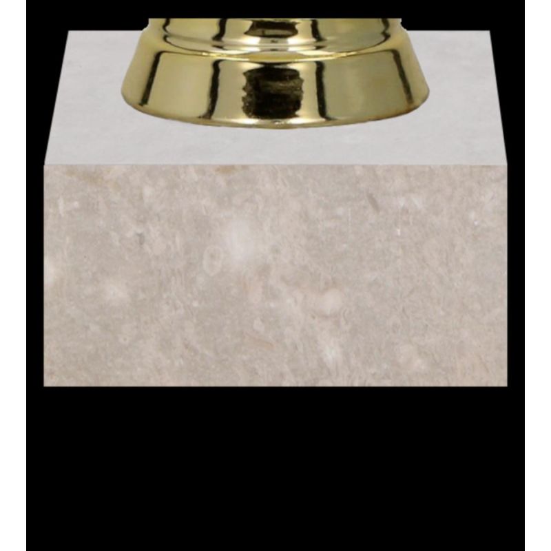 WHITE FIGURINE PEDESTAL