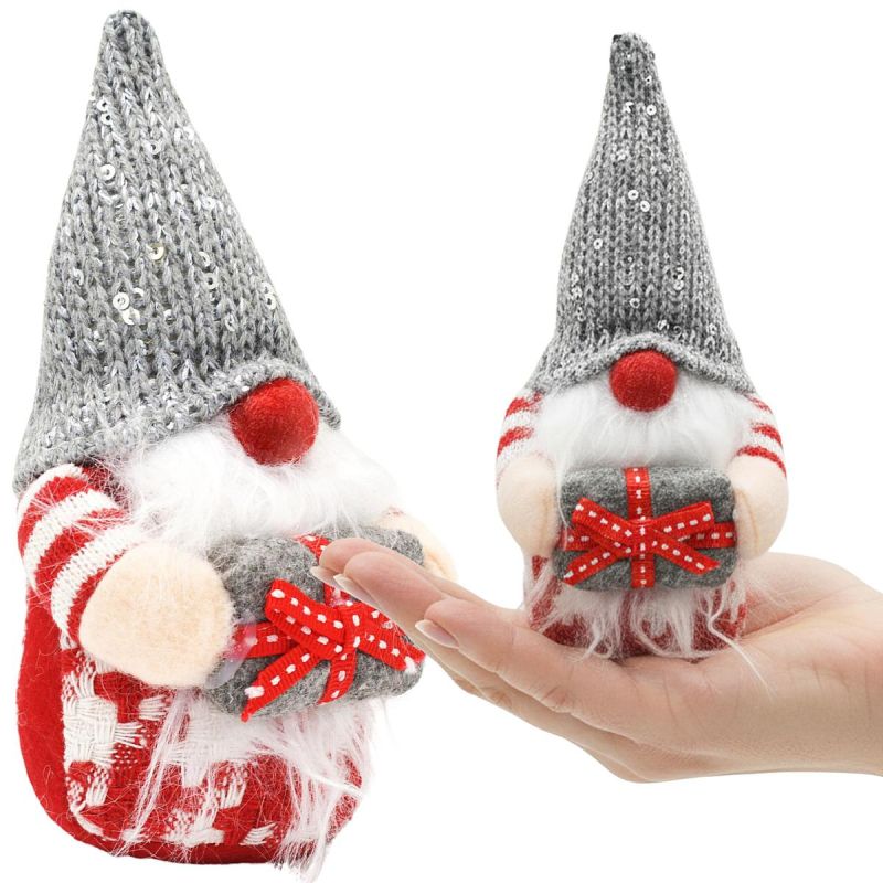 DECORATIVE GNOME 15CM GREY BOY