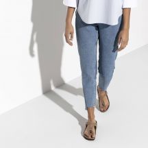 Birkenstock Infradito Gizeh Oiled Leather Tobacco Narrow