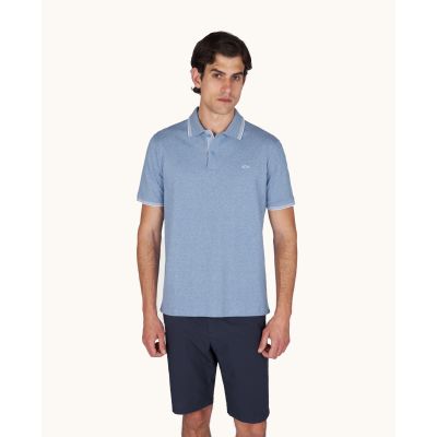 Paul&Shark Polo Cotton Button-Up, Steel