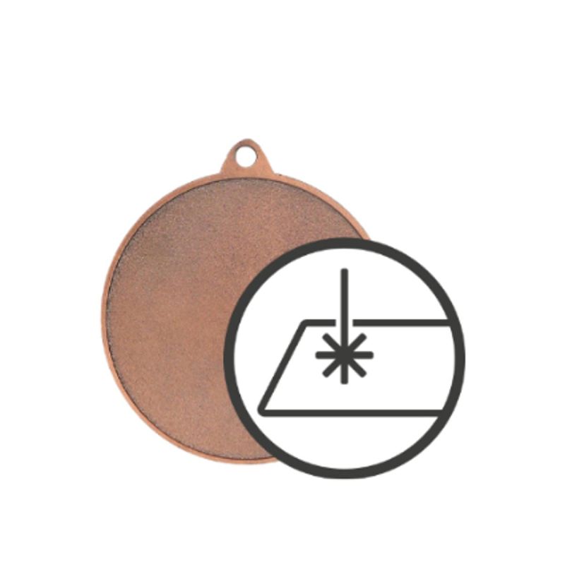 General bronze steel medal engraved on laminate