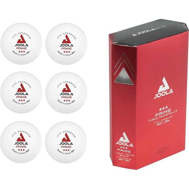 JOOLA PRIME TABLE TENNIS BALLS 6 PCS WHITE