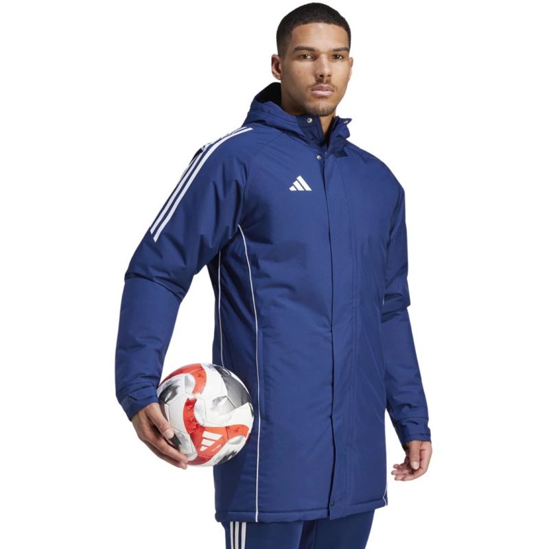 Men’s adidas Tiro 24 Stadium Parka Jacket blue IR9495 2XL