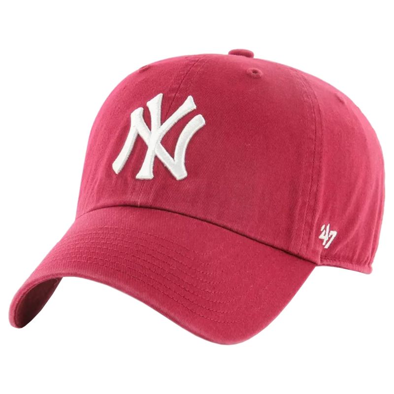 47 Brand New York Yankees Clean Up Cap B-RGW17GWSNL-DR Burgundy One size