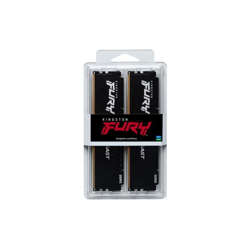 KINGSTON DDR5 16GB 6000MT/s CL30 DIMM (Kit of 2) FURY Beast Black EXPO