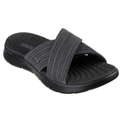 Skechers Infradito GO walk flex impressed bkgy