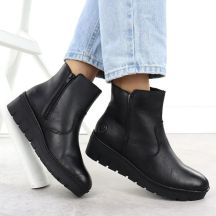Rieker Stivali leather wedge ankle Rieker