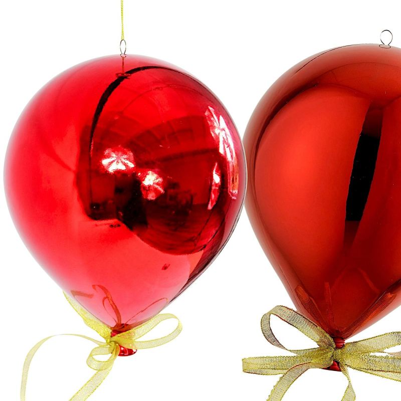 BALLOON, PLASTIC SAFETY FORM, BALLOON, DIAMETER 30 CM - RED