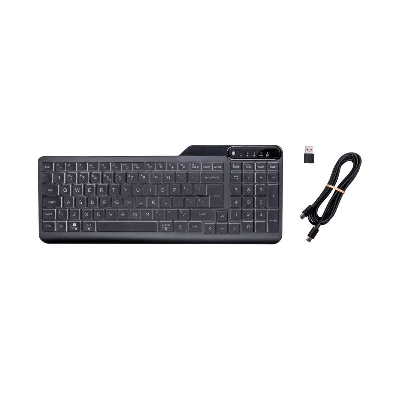 HP 400 Backlit Wired Keyboard black wired keyboard 7N7C0AA