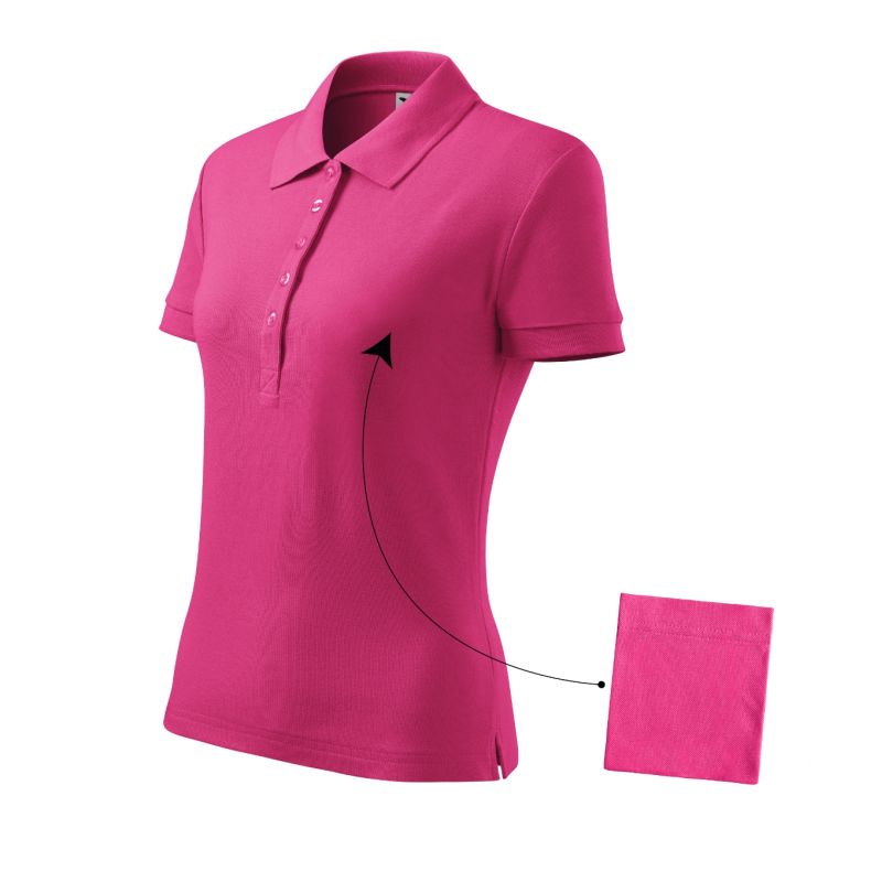 Malfini Cotton W MLI-21340 Polo Shirt Purple Red