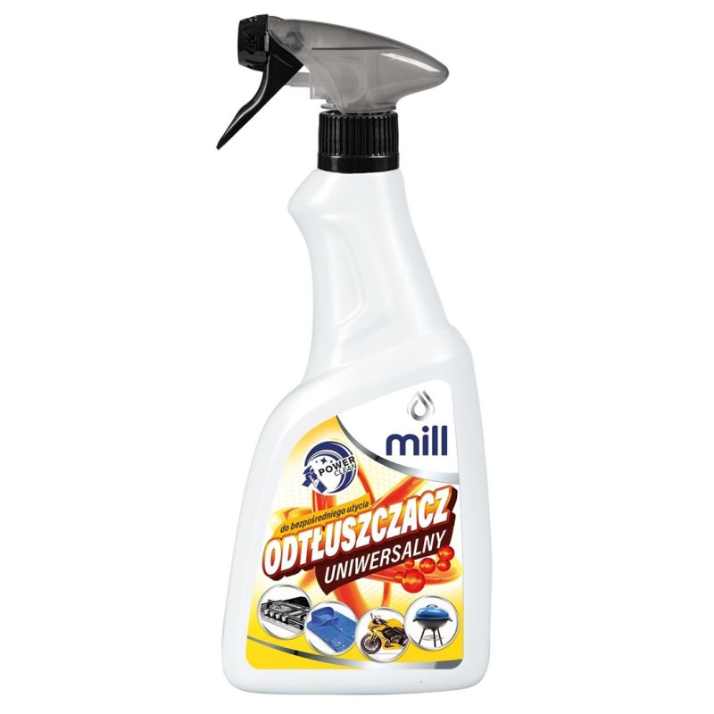 MILL CLEAN Universal Degreaser for greasy stains on clothing, plastics, and other surfaces. 555 ml.