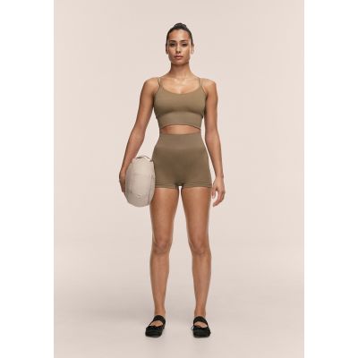Casall Leggings Shiny Seamless Rib Hotpants Training,