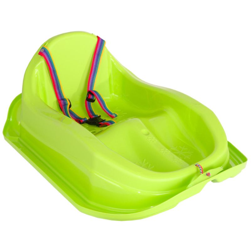 PLASTIC MINI BOBEK SLEDGE GREEN