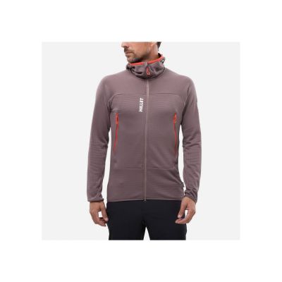 Millet Felpa con cappuccio Fusion Grid Plum