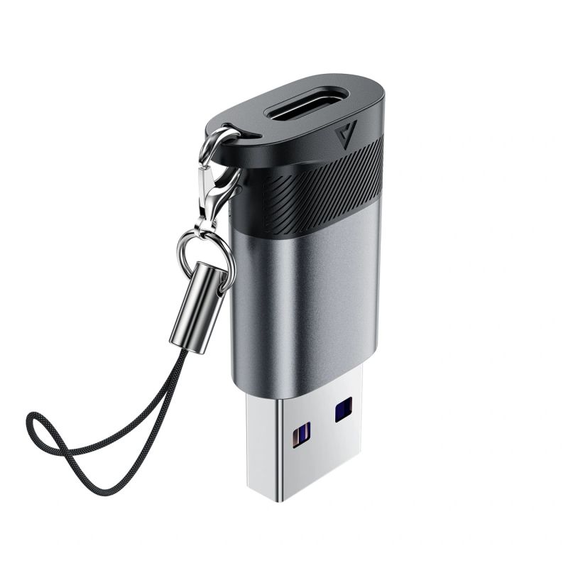 Acefast J8 USB-C - USB-A Adapter - Gray