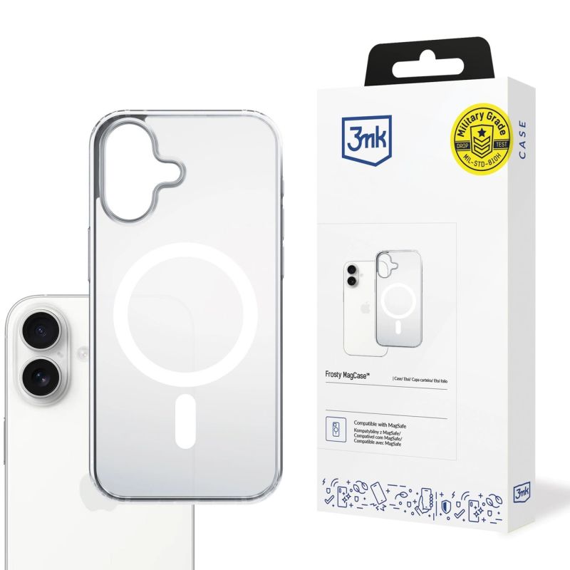 3mk Frosty MagCase for iPhone 17 - white