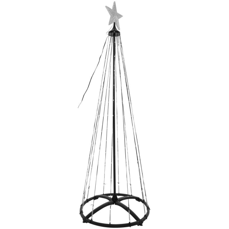 DECORATIVE CHRISTMAS TREE 550 LED RGB 300 CM BLACK