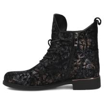 Filippo Stivali leather ankle with floral pattern, Filippo