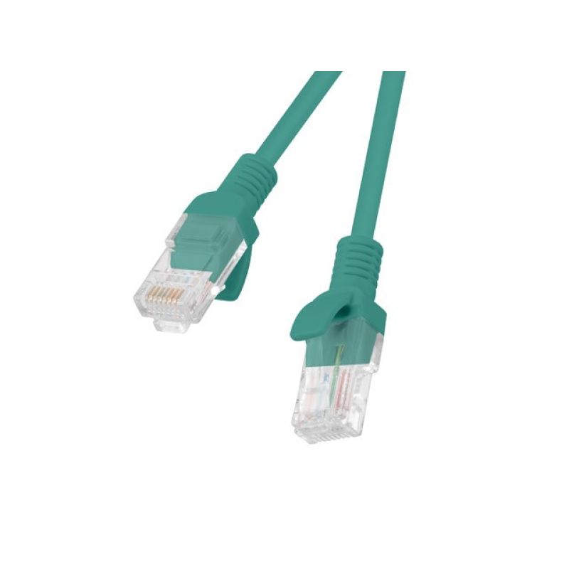 UTP patch cord Lanberg PCU5-10CC-0050-G (RJ45 - RJ45 ; 0.50m; UTP; cat. 5e; green color)