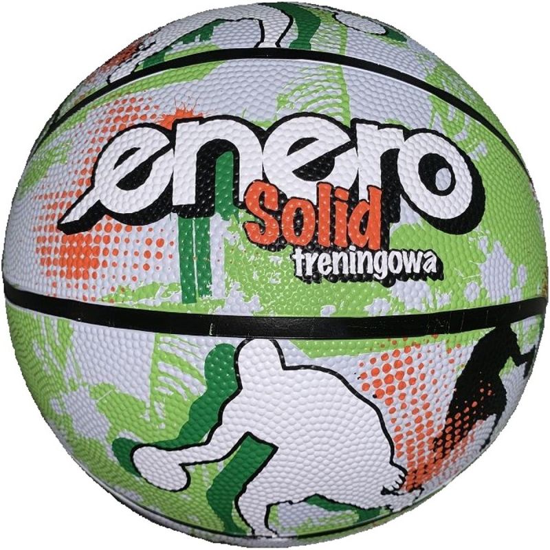 ENERO SOLID BASKETBALL SIZE 7 GREEN AND WHITE