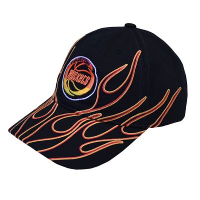 Mitchell & Ness Cappello Mitchell Ness NBA Houston Rockets Flamez Strapback hroblck