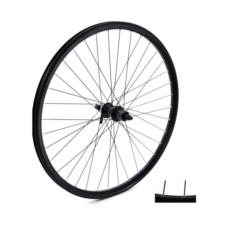 26″ Rear Wheel Cassette Cone Center QR O-black/P-black SH