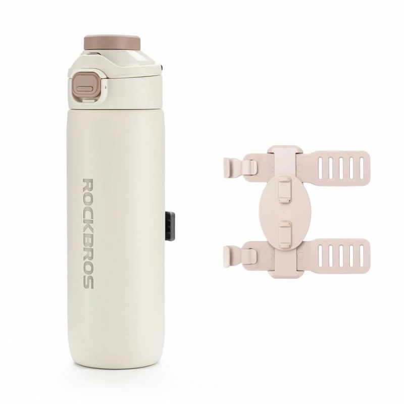 Rockbros S550H-1 Thermal Bottle - Magnetic Strap, Beige