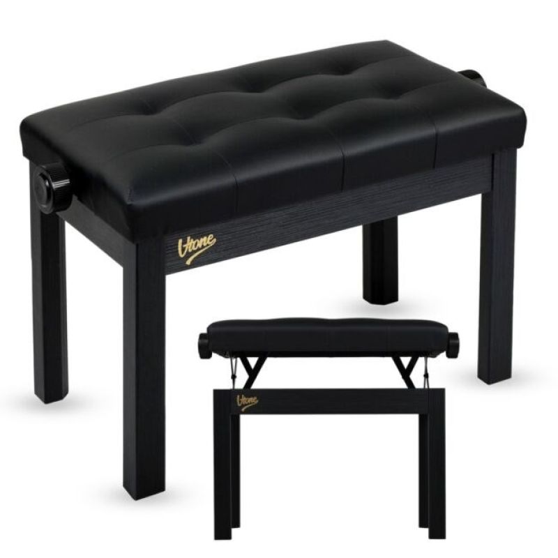 V-TONE PB3 BK piano keyboard bench black tap