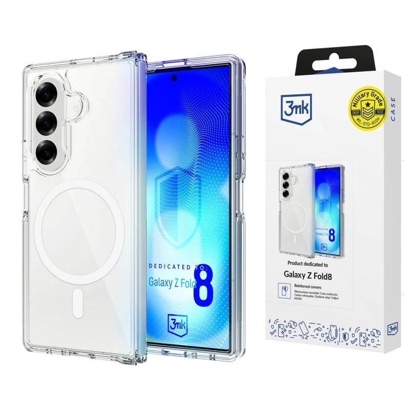 3mk Armor MagCase for Samsung Galaxy Z Fold 8 Ultra - Transparent