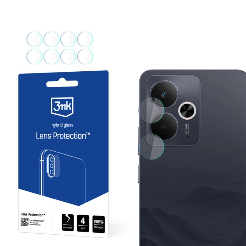 3mk Lens Protection Hybrid Glass for Realme 14 5G / 14T 5G Camera Lens
