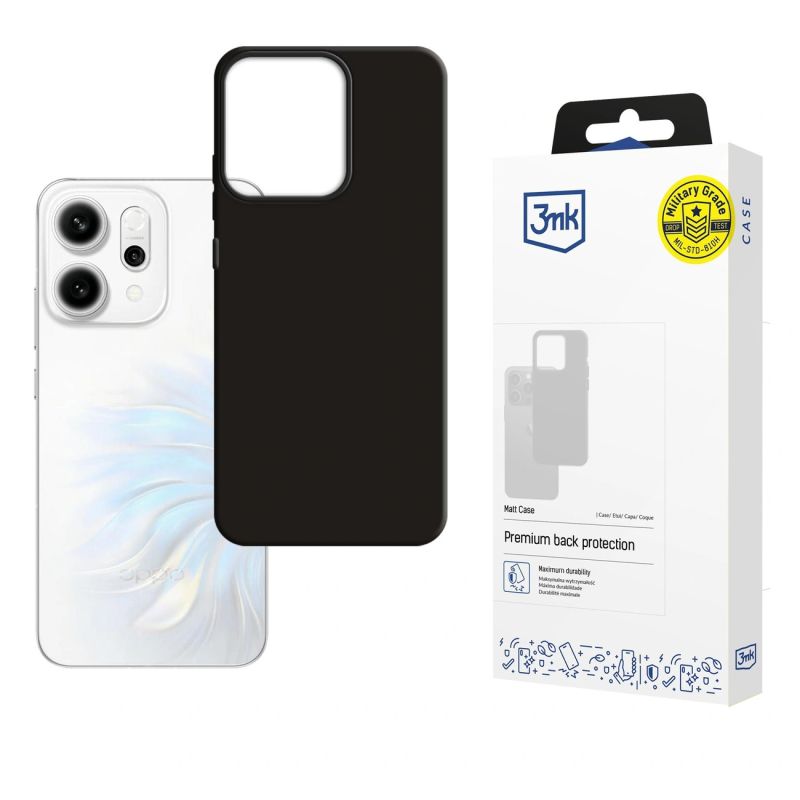 3mk Matt Case for Oppo Reno 14 - Black