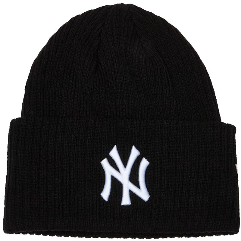 New Era Wide Cuff Beanie New York Yankees Hat 60691072 Black One Size