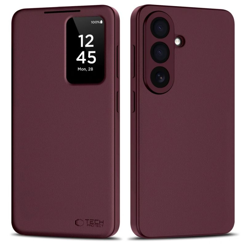Tech-Protect Smart Wallet Case for Samsung Galaxy A57 5G - Burgundy