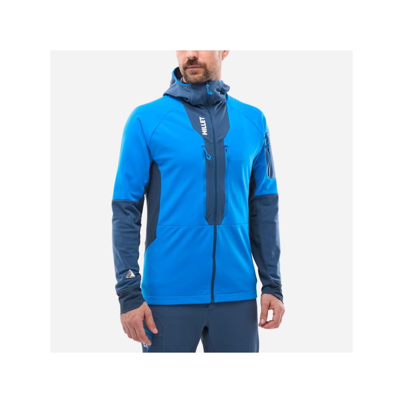 Men's ski jacket MILLET M PIERRAENT HOODIE blue