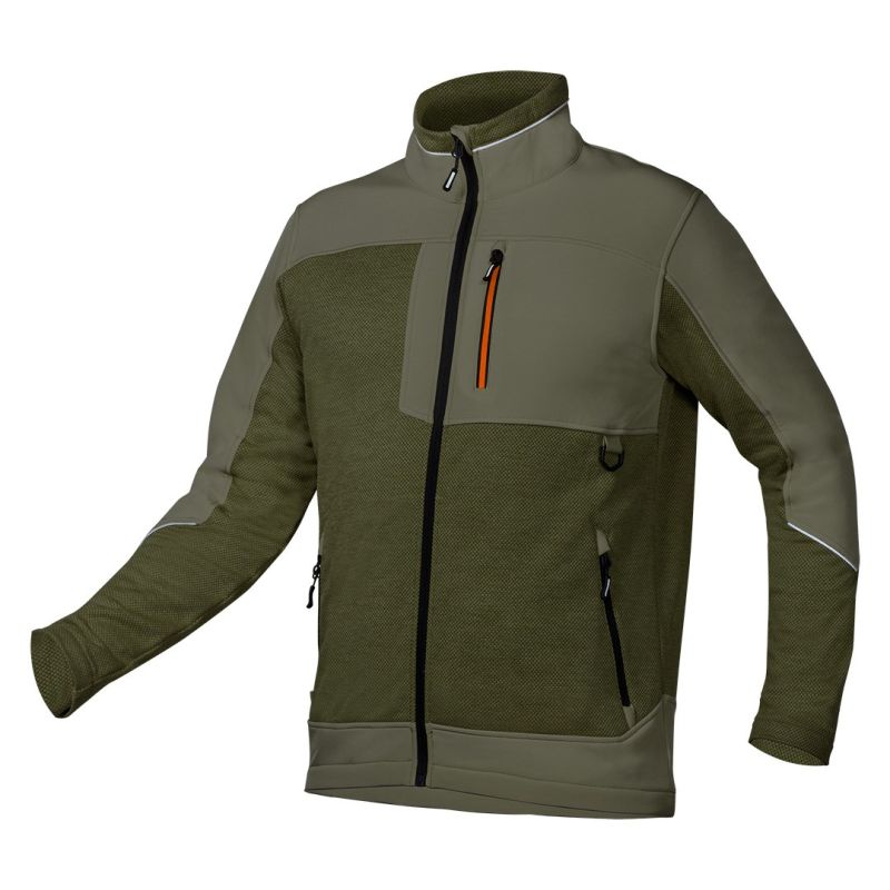 OUTDOOR softshell sweatshirt, green, size XXXL