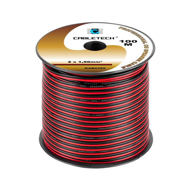 1.5mm speaker cable black and red