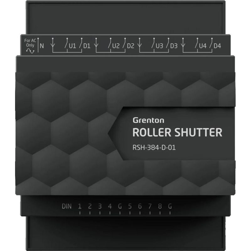 GRENTON ROLLER SHUTTER x4 module, DIN, TF-Bus